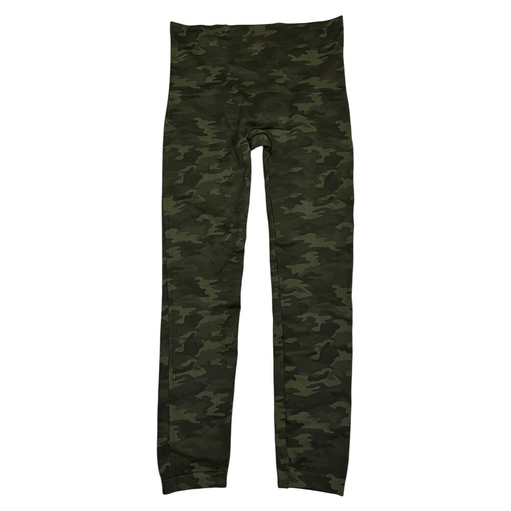 SPANX Green Camo Look at Me Now Seamless Shapewear Leggings Women's Size 1X